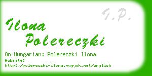 ilona polereczki business card